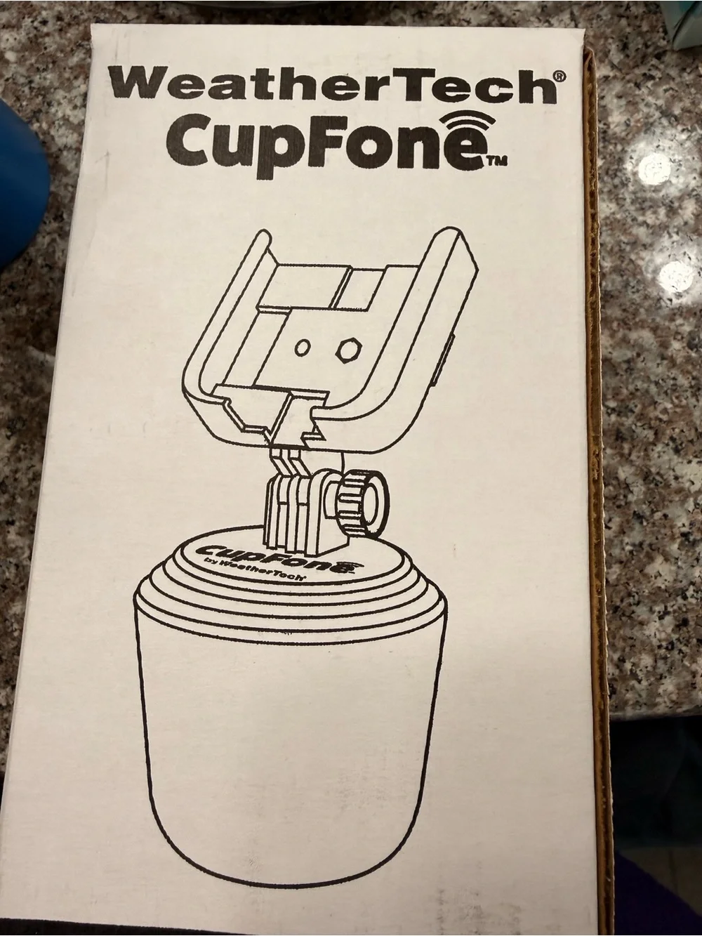 Weather Tech CupFone Car Cup Holder Phone Mount - Black